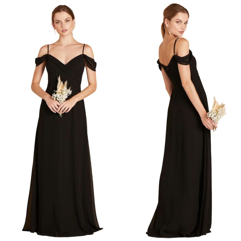 NWT Birdy Grey Spence Convertible Formal Bridesmaid Dress in Black 2XL